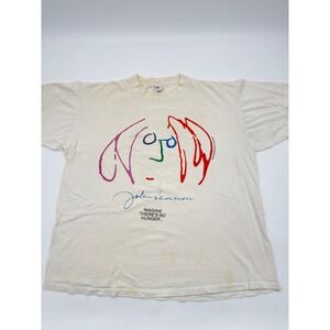 Vintage John Lennon Imagine Self Portrait T-Shirt Delta Cotton XL Made in USA 94